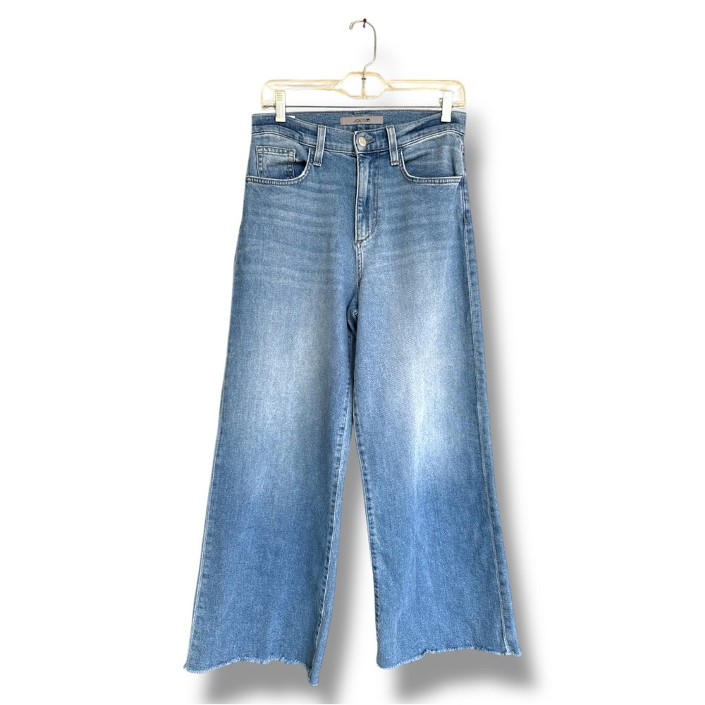 Joe’s Jeans High-Rise BTW Wide Leg Raw Hem Jeans Waist 28 - Picture 2 of 12